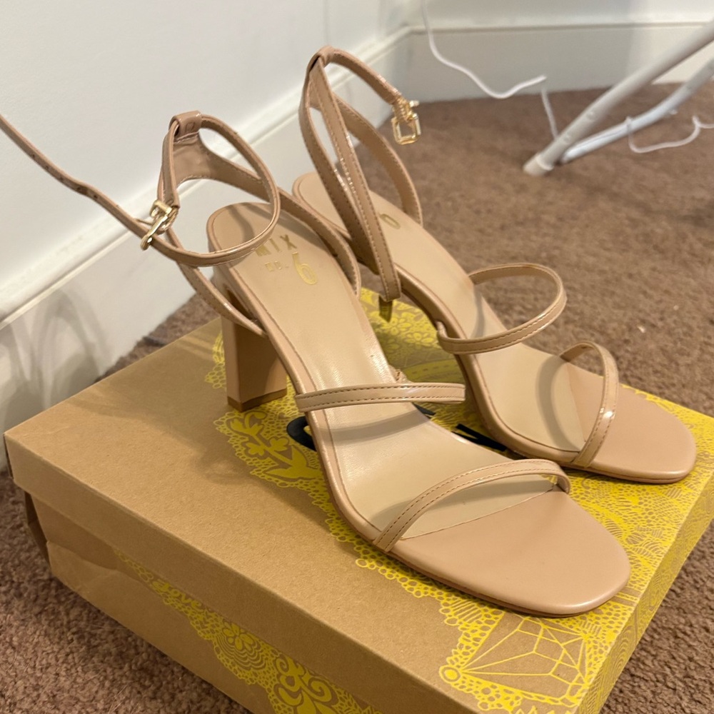 Nude Strappy Heels